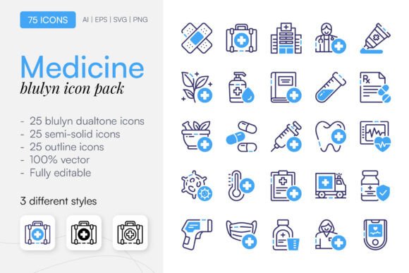 75 Medicine Icon Pack: A Comprehensive Overview