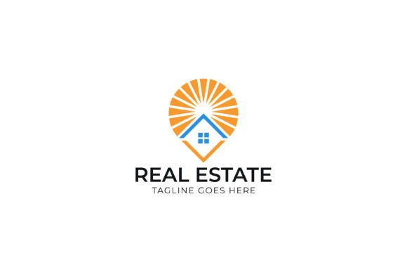 Bright and Modern Real Estate Logo