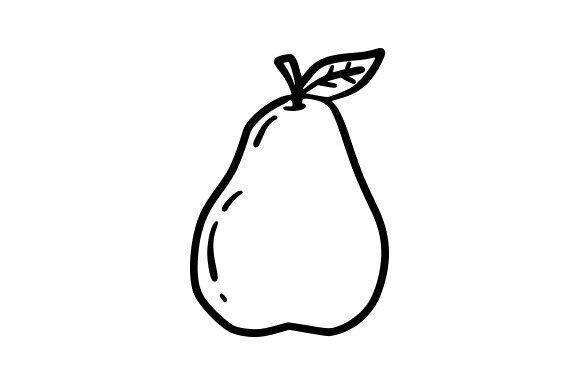 Hand-drawn Pear Icon: A Versatile Asset for Modern Designers