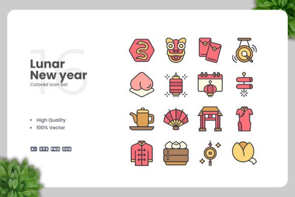 Lunar New Year Colored Icon