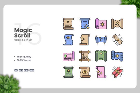 Magic Scroll Colored Icons