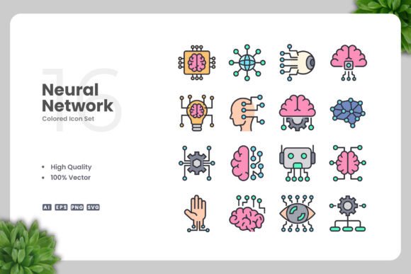 Neural Network Colored Icons: A Versatile Design Solution for Modern Projects