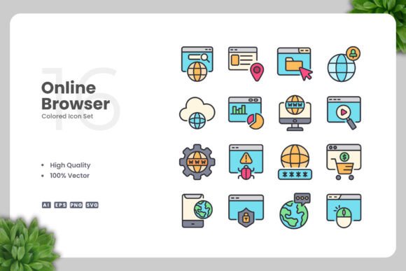 Online Browser Colored Icons: A Strategic Design Tool for Modern Creatives