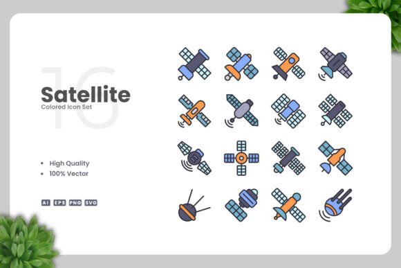 Satellite Colored Icons: A Versatile Tool for Modern Design Workflows