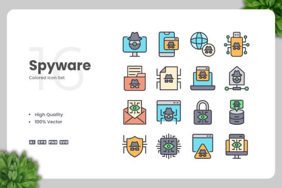 Spyware Colored Icons